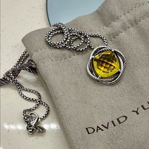 David Yurman 14mm lemon citrine Infinity necklace